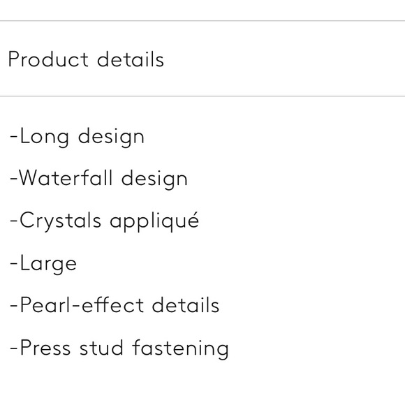 NWT Mango Crystal Cascade Earrings - Picture 15 of 16